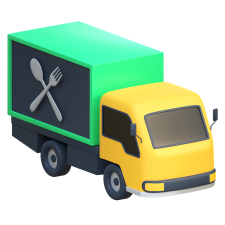 Food Truck  3D Icon