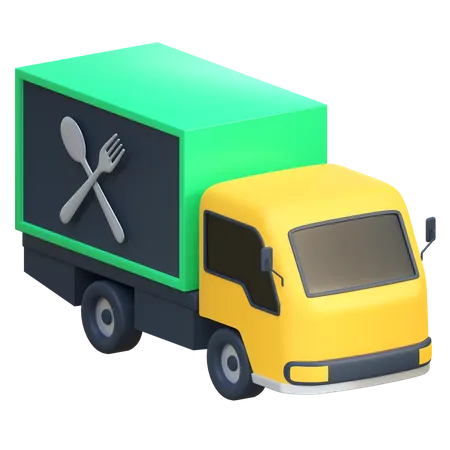 Food Truck  3D Icon