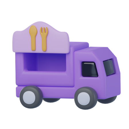 Food Truck  3D Icon