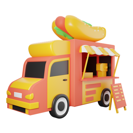 Food Truck  3D Icon