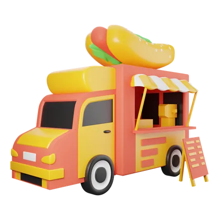 Food Truck  3D Icon