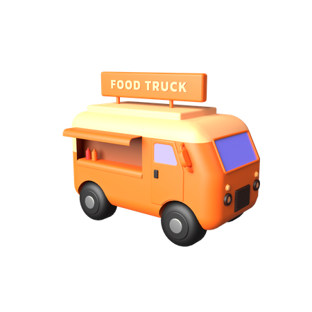 Food Truck  3D Icon