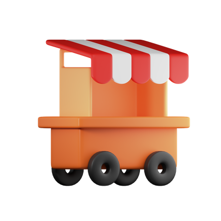 Food Truck  3D Illustration