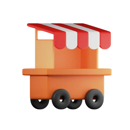 Food Truck  3D Illustration