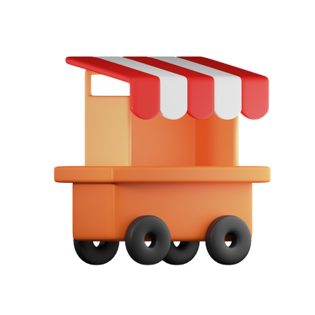 Food Truck 3D Illustration