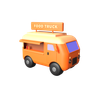 food-truck 3d illustration