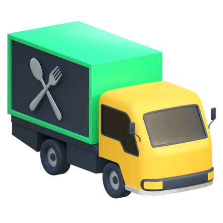 Food Truck 3D Icon