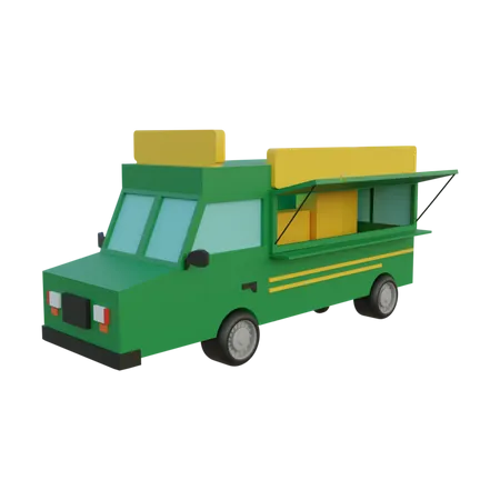 Food Vehicle  3D Illustration