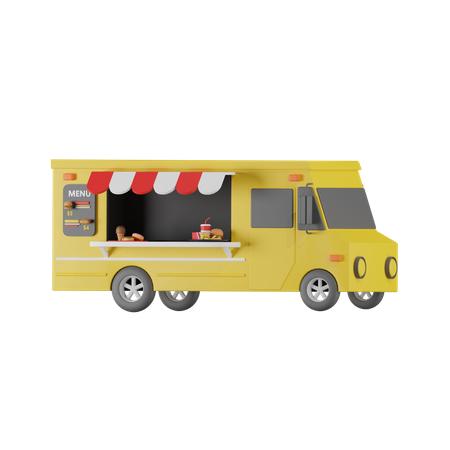 Food Vehicle 3D Icon