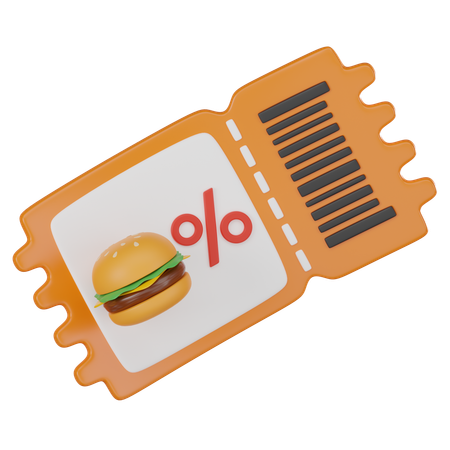 Food Voucher  3D Icon