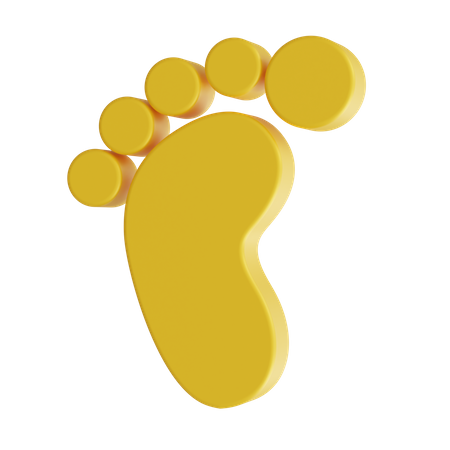 Foot Print  3D Icon