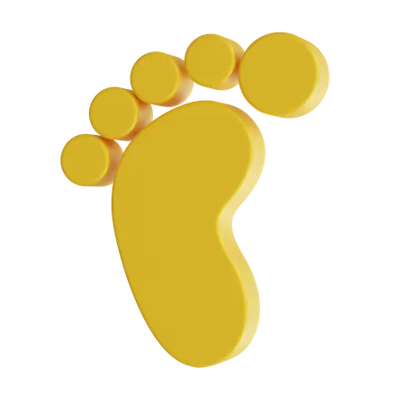 Foot Print  3D Icon