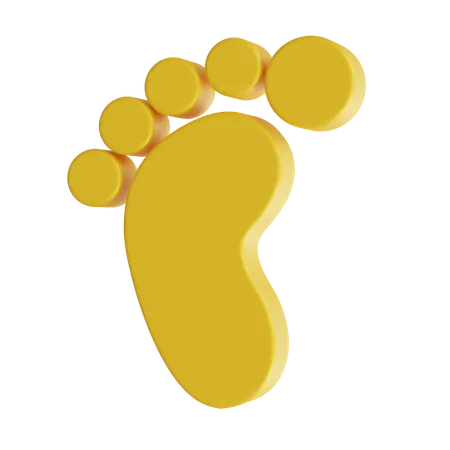 Foot Print 3D Icon