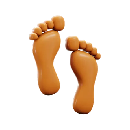 Foot Step  3D Icon