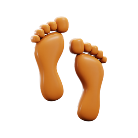 Foot Step  3D Icon