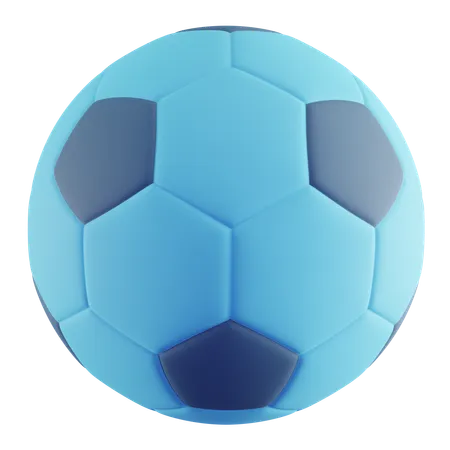 3 D Illustration Of Blue Football 3D Icon
