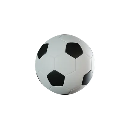 Isolated Football Or Soccer Ball 3 D Render 3D Icon