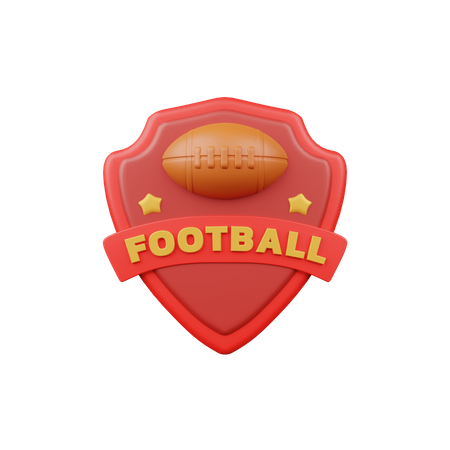 Football Badge  3D Icon