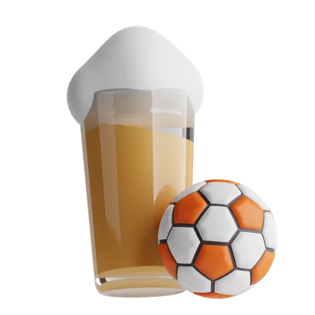 Football Beer  3D Icon