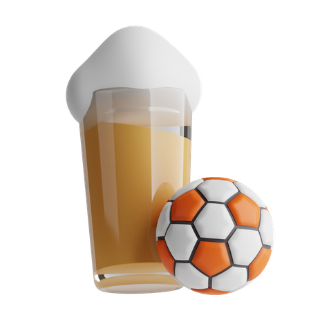 Football Beer  3D Icon