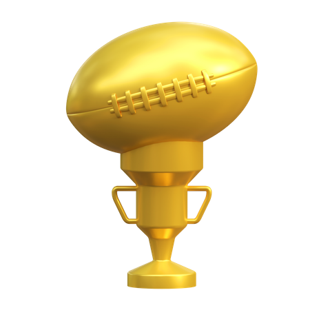 Football Champion Trophy  3D Icon