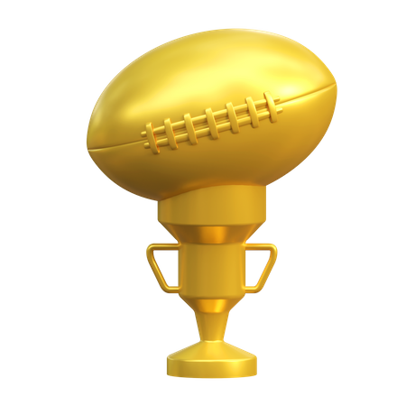 Football Champion Trophy  3D Icon