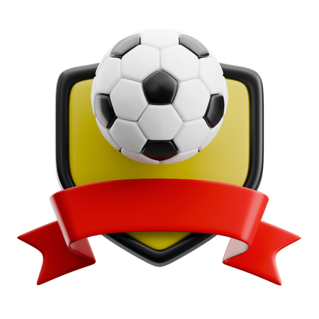 Football Championship Emblem  3D Icon