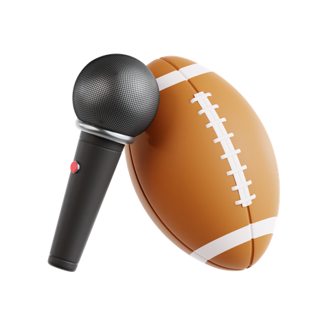 Football Commentary  3D Icon