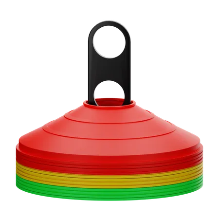 Football cone  3D Icon