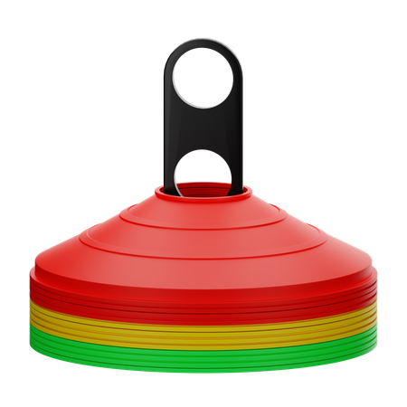 Football cone  3D Icon