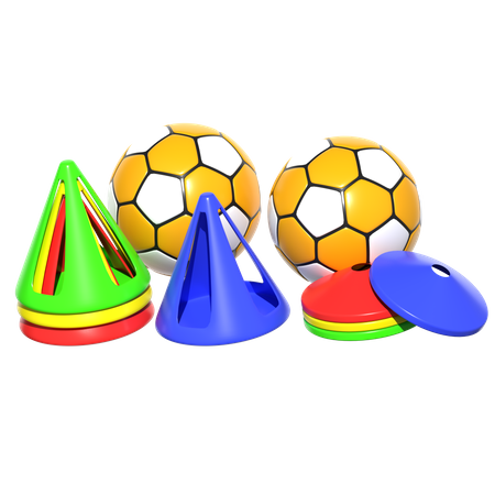 Football Cones  3D Icon