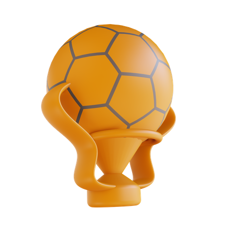 Football Cup 3D Illustration