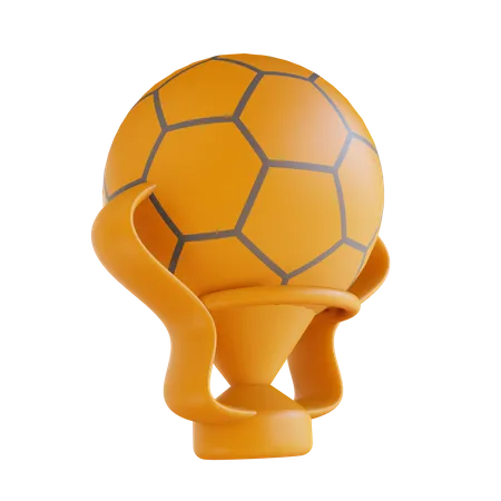 Football Cup 3D Illustration