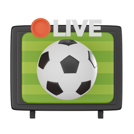 Football en direct  3D Icon