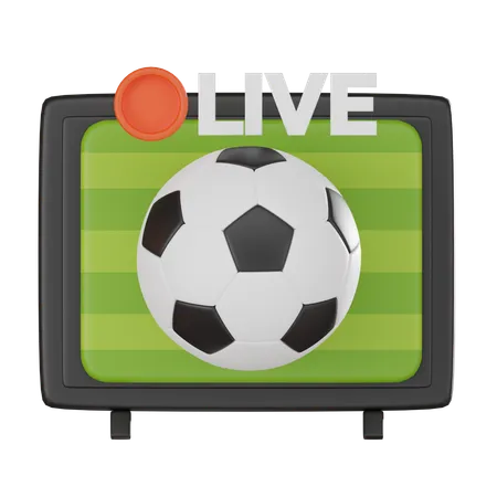 Football en direct  3D Icon