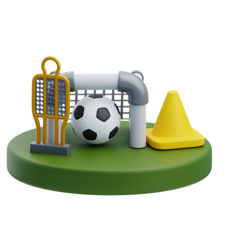 Football Equipment  3D Icon
