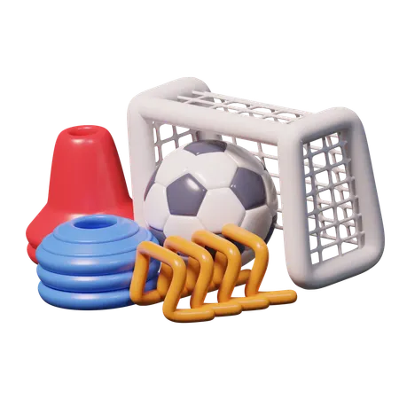 Football Equipment  3D Icon