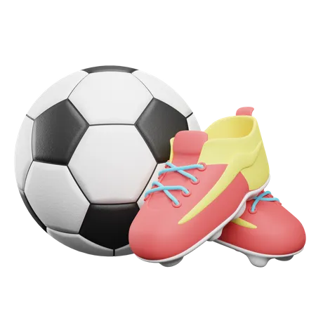 Football Equipment 3D Illustration