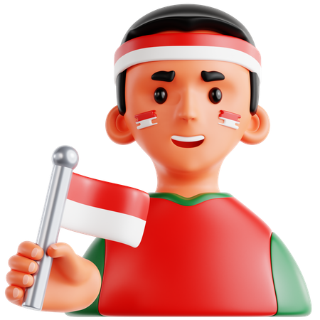 Football Fan  3D Icon