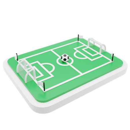 Football field  3D Illustration