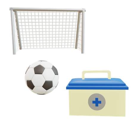 サッカーの応急処置  3D Icon