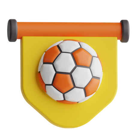 Football Flag  3D Icon