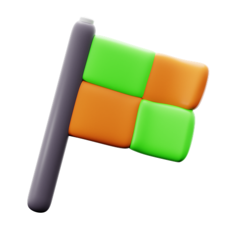 Football Flag  3D Icon