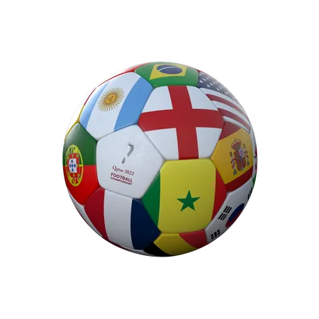 Football Flags 3D Icon