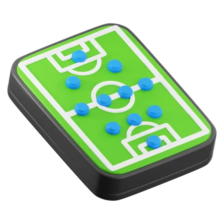 サッカーのフォーメーション  3D Icon