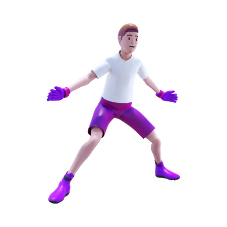 Football Goalkeeper  3D Icon
