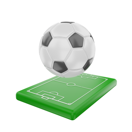 Football Ground 3D Illustration