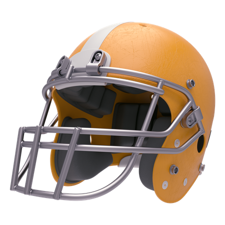 Football Helmet 3D Illustration