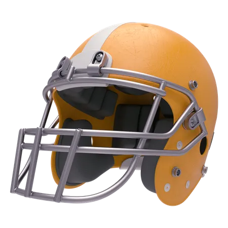 Football Helmet 3D Illustration
