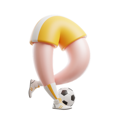 Football Kick  3D Icon